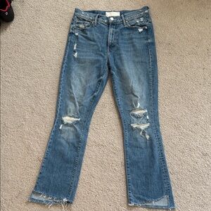 Mother Jeans - runs small . I usually wear a size 26 for reference.